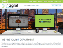 Tablet Screenshot of integralnetworks.com